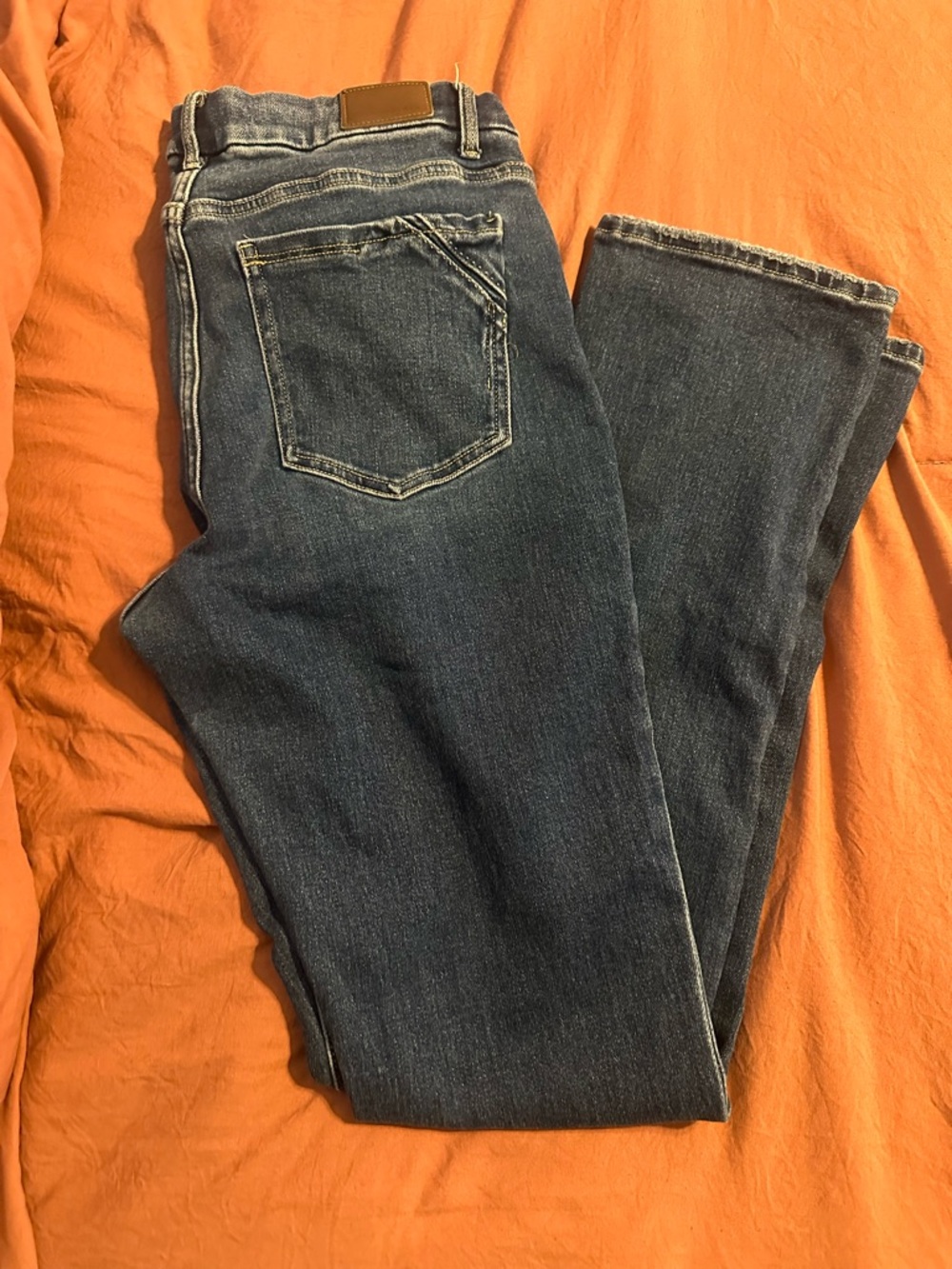 Buckle Dark Blue Straight-Leg Womens Jeans